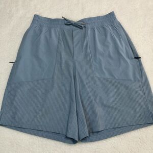 Lululemon Shorts Mens L Blue Step Back Jump  8” Mesh Lined Performance Gym Sport